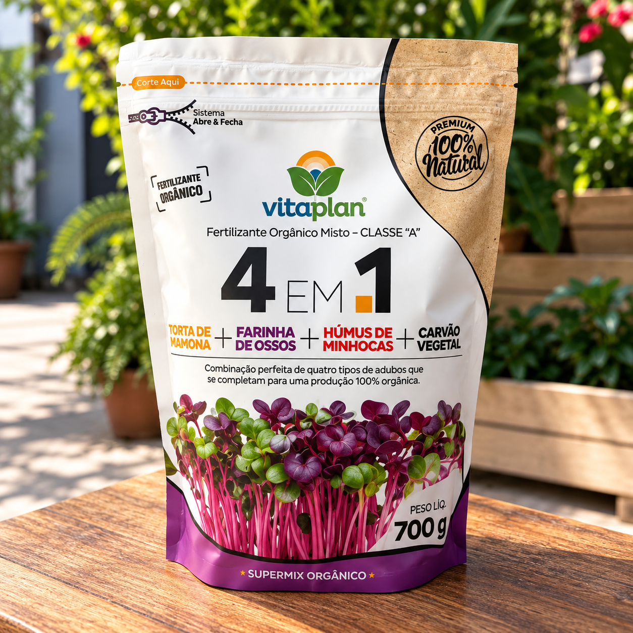 Embalagem de Fertilizante Orgânico Vitaplan