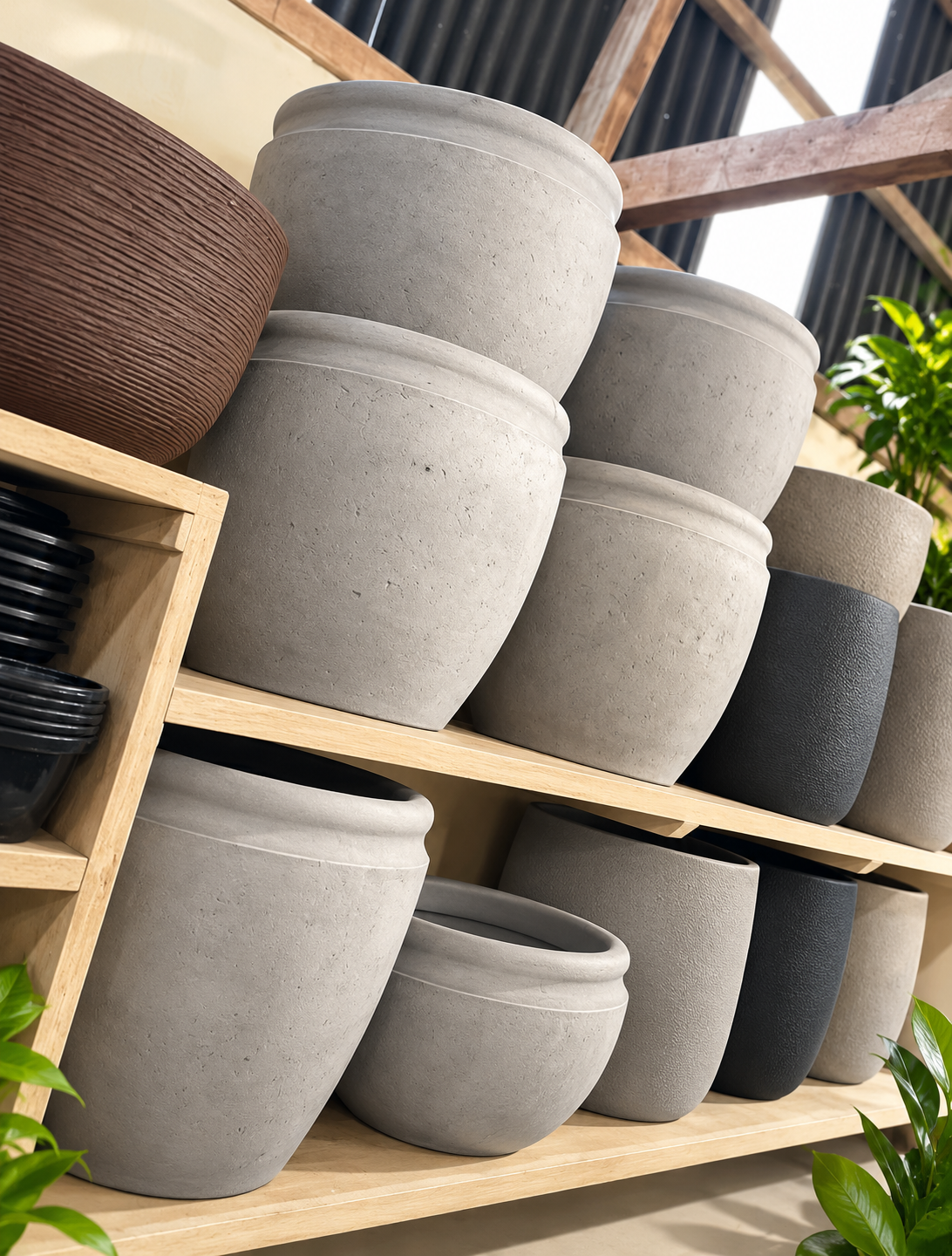 Exposição de Vasos em Luz Natural